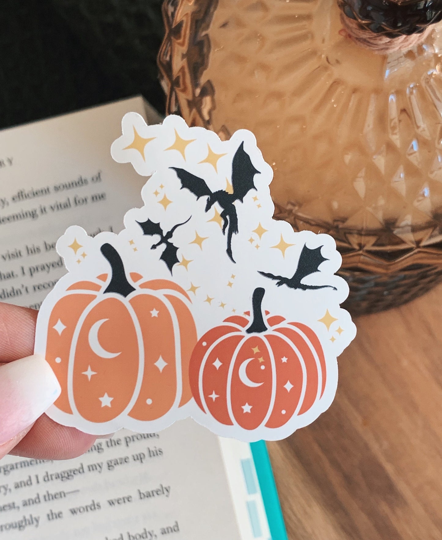 Fantasy Dragon Pumpkins Sticker