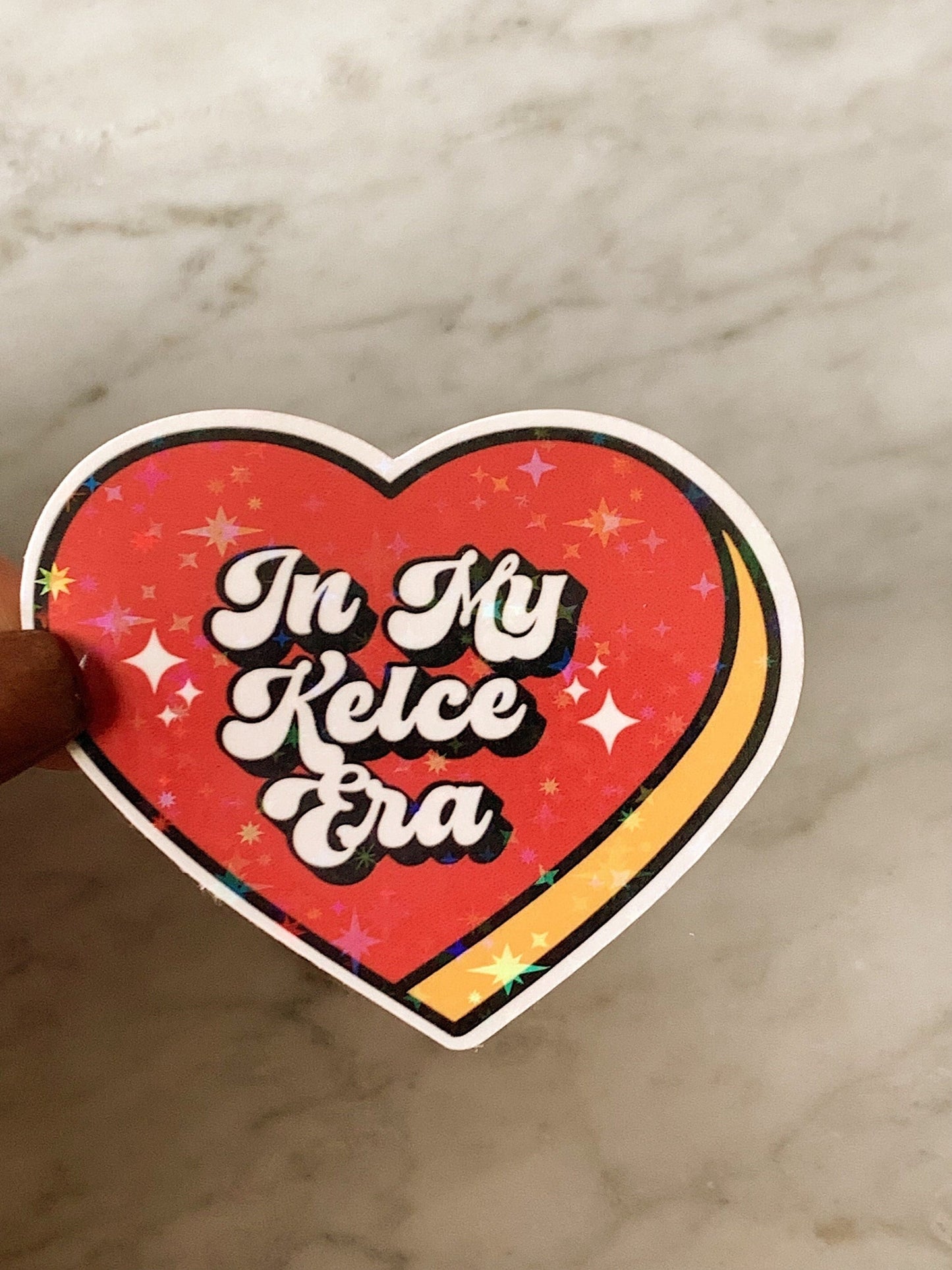 In My Kelce Era Heart Sticker / Swiftie / Eras