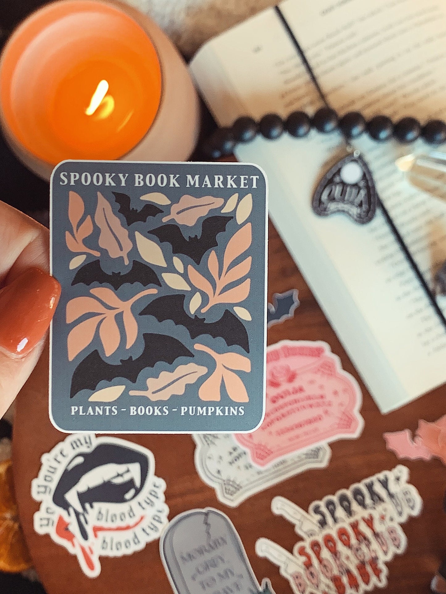 Book Market Spooky Sticker