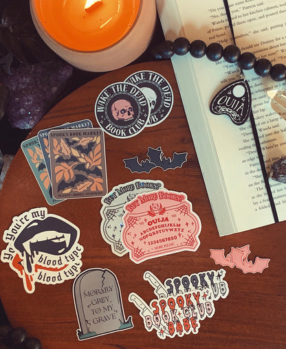 Spooky Book Club Babe Sticker