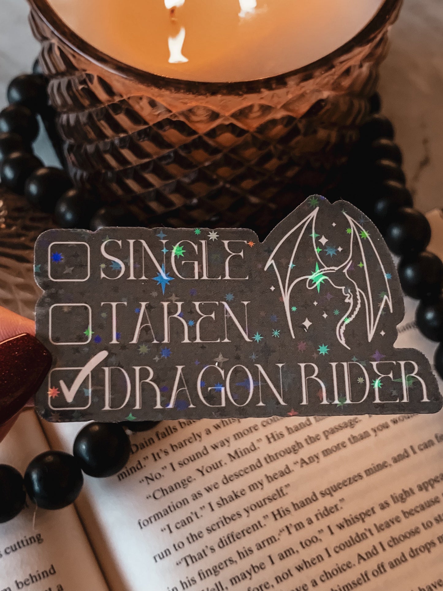 Single, Taken, Dragon Rider Sticker