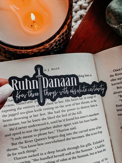 Ruhn Danaan Knew Three Things Sticker / Crescent City Sticker / Sarah J Maas