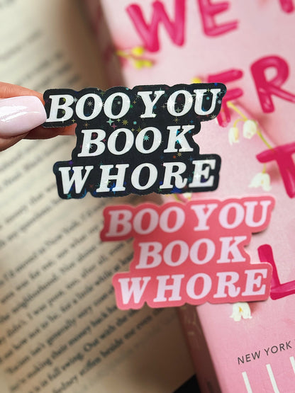 Boo You Book Whore Sticker