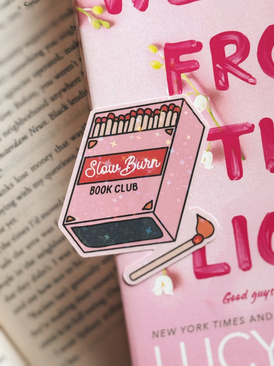 Slow Burn Book Club Sticker