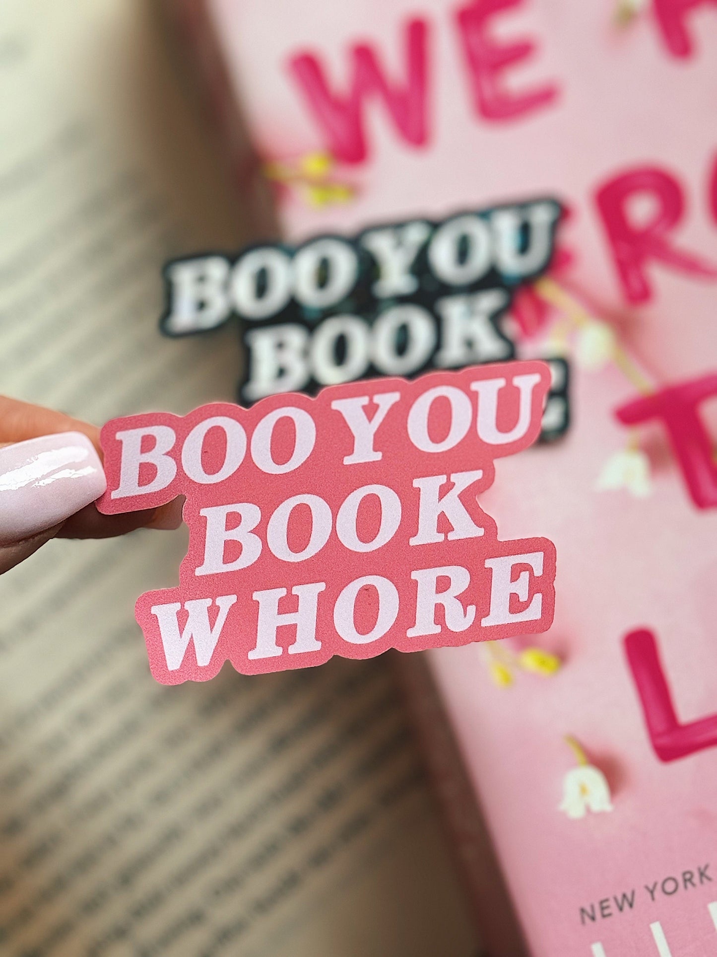 Boo You Book Whore Sticker