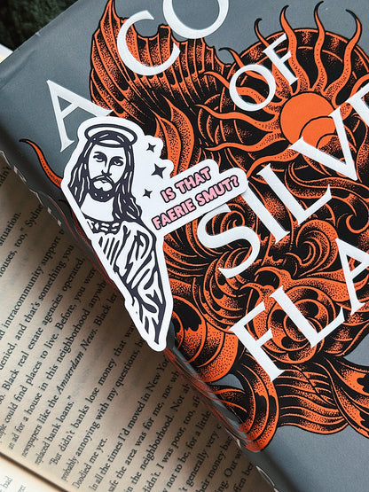 Peeking Jesus Faerie Smut Sticker