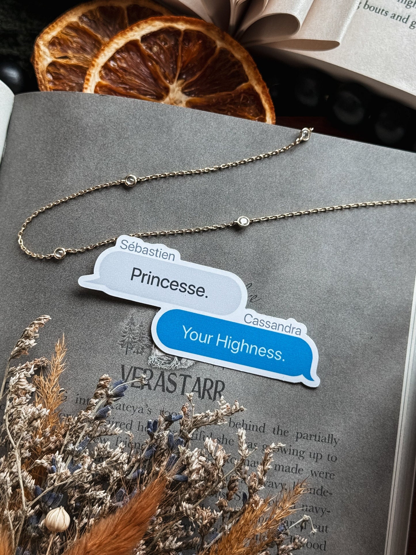 Princesse Text Sticker / Beneath the Shatter / TA Reilly