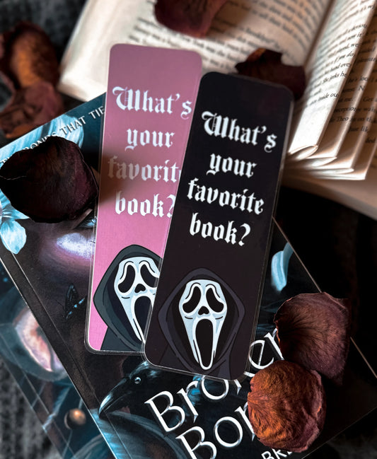 Ghost Face Bookmark