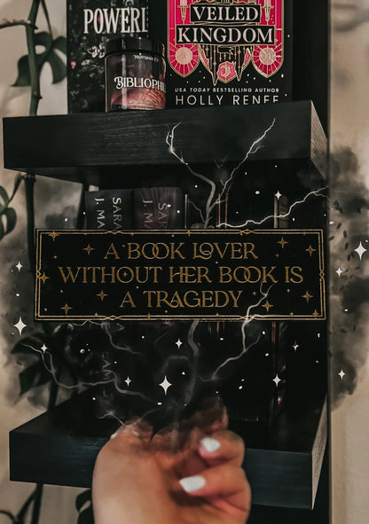 Book Lover Tragedy Foil Bookmark