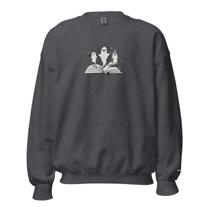 Embroidered Literary Ghosts Crewneck