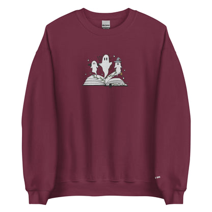 Embroidered Literary Ghosts Crewneck