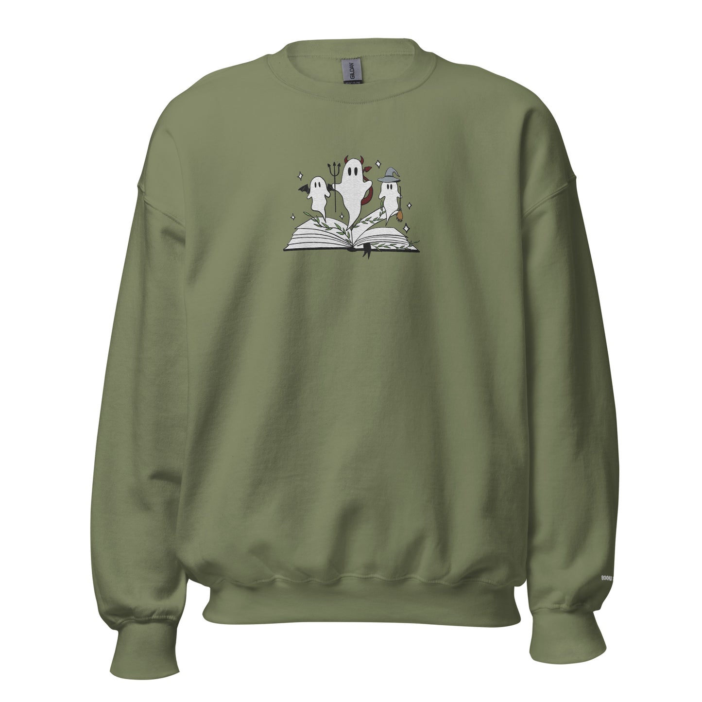 Embroidered Literary Ghosts Crewneck