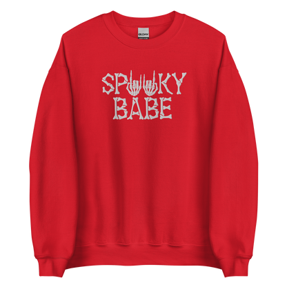 Spooky Babe Embroidered Sweatshirt